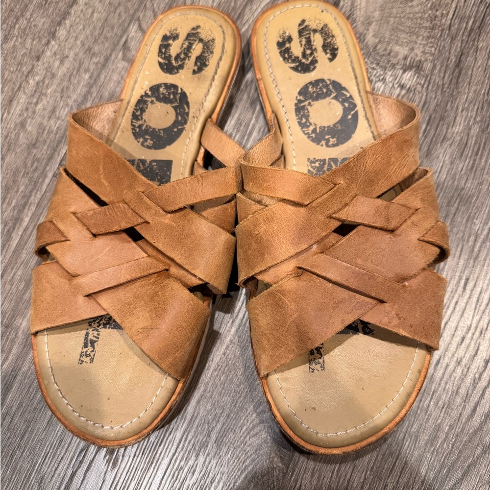 Sorel Ella Leather Slide